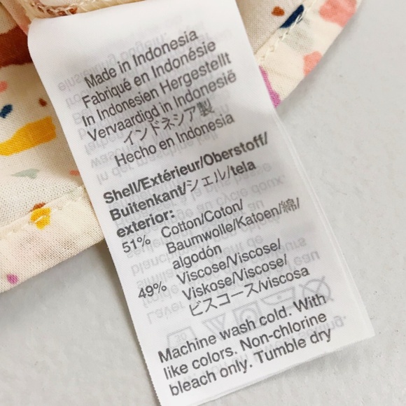 Madewell Multicolor Confetti Terrazzo Tank, Boxy Waist, Tie Front, 0, XS, EUC - Picture 8 of 10